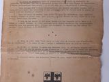 a piece of paper that has a coat of arms on it