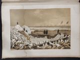 an old picture of a group of people on a beach