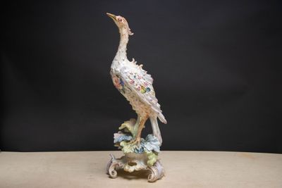 un oiseau perché sur une table