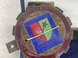 an image of a badge on a blue case