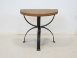 an image of a small table with a wooden top