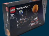 a box of lego technics on a blue background
