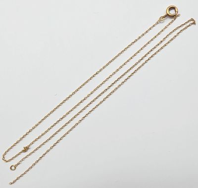 une paire de chaînes en or avec un fermoir en or sur fond blanc