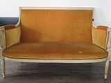 a couch that is sitting on the floor in a room