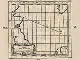 an old black and white drawing of a map of the world