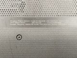 a close up of a metal object with a label on it