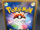 a close up of a pokemon card in a clear box