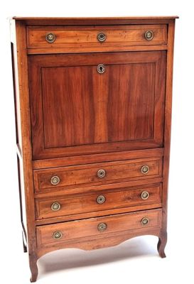 an image of a wooden chest of drawers on a white background