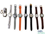 five different types of watches on a white background