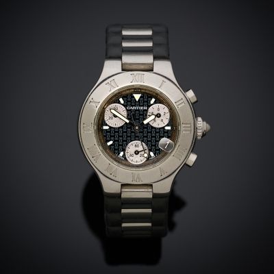 CARTIER "Chronoscaph 21, Ref. 2996".