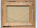 an old picture of a picture frame with a string attached to it