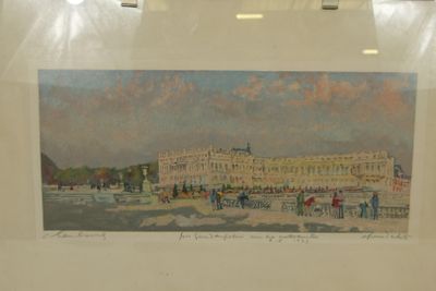 André HAMBOURG (1909-1999) "Versailles"