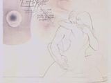 l'image d'un dessin d'une femme assise sur le sol