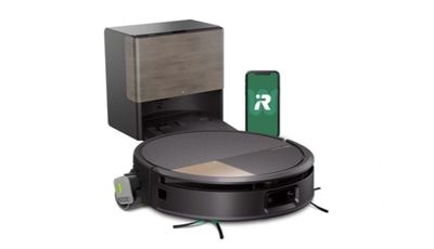 an image of a robotic vacuum cleaner is connected to a phone