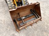 a picture of a backhoe of a construction vehicle
