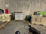 l'ombre d'une personne debout devant un mur en béton
