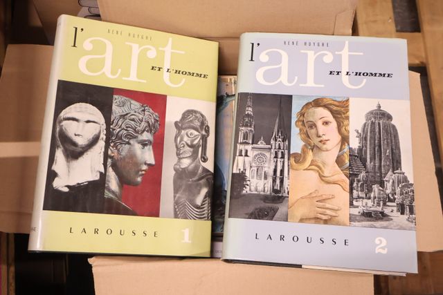Lot de 5 cartons dont BRUANT chansons et monologues 2 vol. reliés...