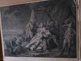a picture of a painting on the wall of a room