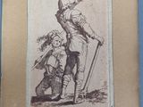 an old picture of a man and a woman standing next to each other