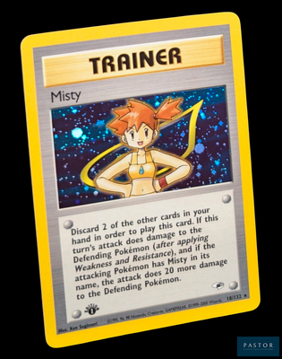 une image d'une carte Pokémon sur laquelle figure une jeune fille