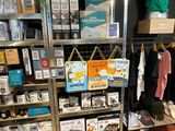 a display of clothing and other items in a store