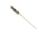 an image of a stick with a lizard on it on a white background