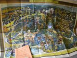 a picture of a map on a table with a book