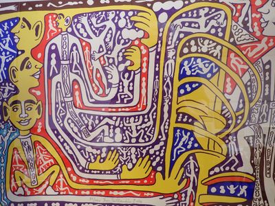 Yvon TAILLANDIER (1926-2018), composition aux personnages, l…