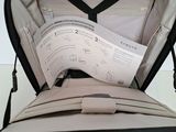 a piece of luggage that is open on a table