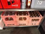 many bottles of coca cola on a shelf in a store