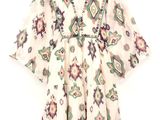 an image of a women ' s blouse with a pattern on it