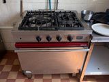 a kitchen with a stove, sink, and dishwasher in it