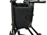 a wheelchair that is sitting on a white background