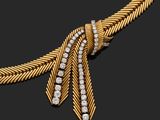 un collier en or et diamants, signé Cartier