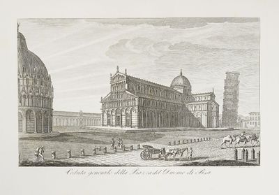 un dessin représentant un grand bâtiment avec une tour horloge en arrière-plan