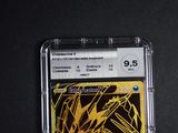 a close up of a card in a plastic case