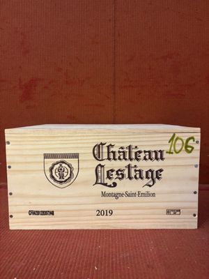 12 B. vin rouge CHATEAU LESTAGE - Montagne Saint Emilion - 2019 - TVA  - Photo 1