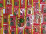 many different types of toy cars on the table