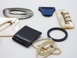 a lot of different items that are laying out on the table