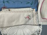 three different types of doily on a table