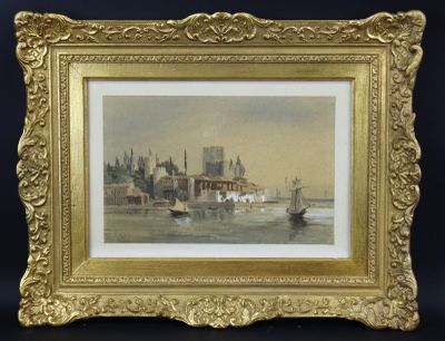 l'image d'une photo d'une ville au bord de l'eau