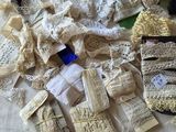 many different types of laces on a table