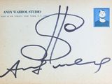 andy warhol studio - andy warhol studio - autographed album