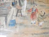 a painting of a group of people sitting around a table