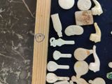 a picture of a display case filled with assorted items