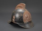 a helmet that is sitting on a table
