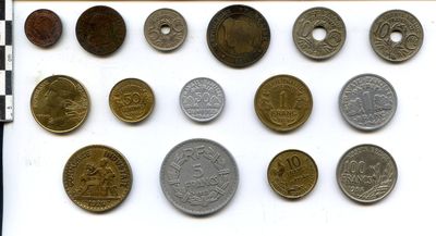 Lot de monnaies françaises. Millésimes peu courants.