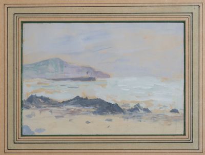 Jacques TRUPHÉMUS (1922-2017) La falaise de Diélette (Manche…