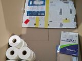 many rolls of toilet paper in a box