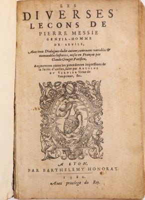 MESSIE (Pierre). Les diverses leçons. Lyon, Barthélémy Honor… - Photo 1